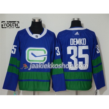 Lapsille NHL Vancouver Canucks Pelipaita Thatcher Demko 35 Alternate Adidas 2019-20 Sininen Authentic